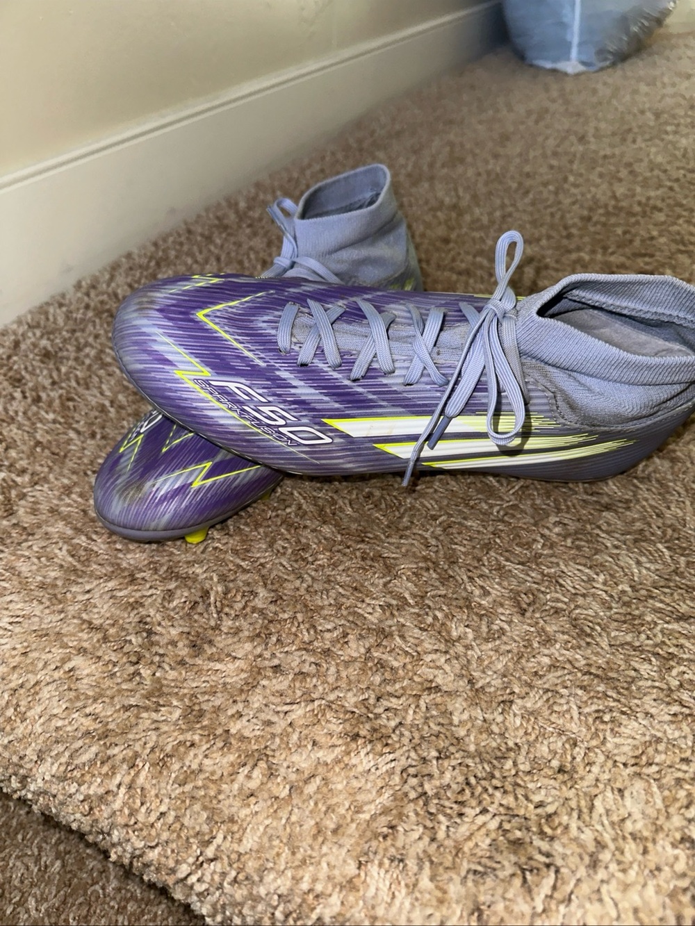 Adidas  F50 Sparkfusion League FG/AG Women's Size 10 Soccer Cleats Violet JI0012